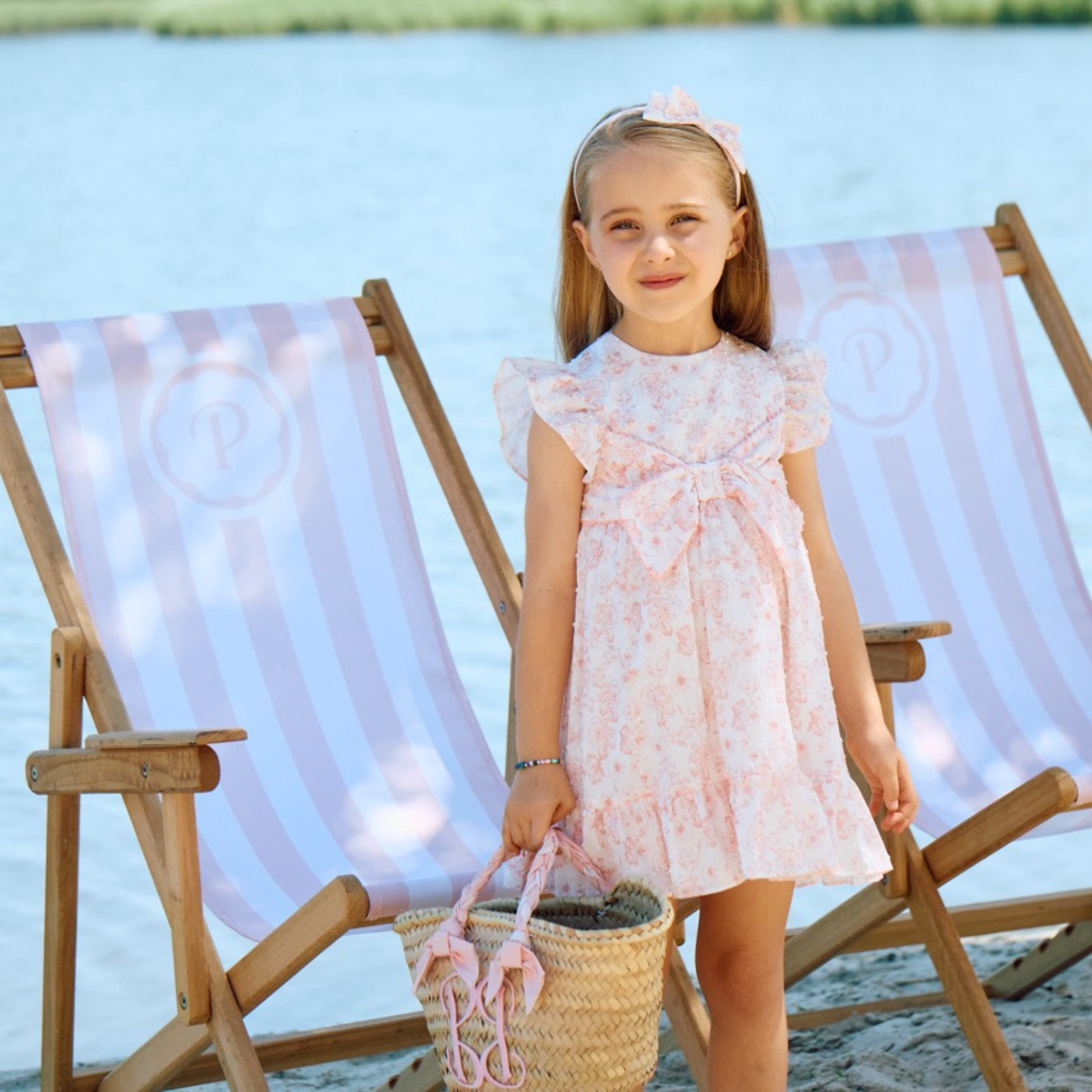 Vestido tom rosa de menina da Patachou "Pale Pink"