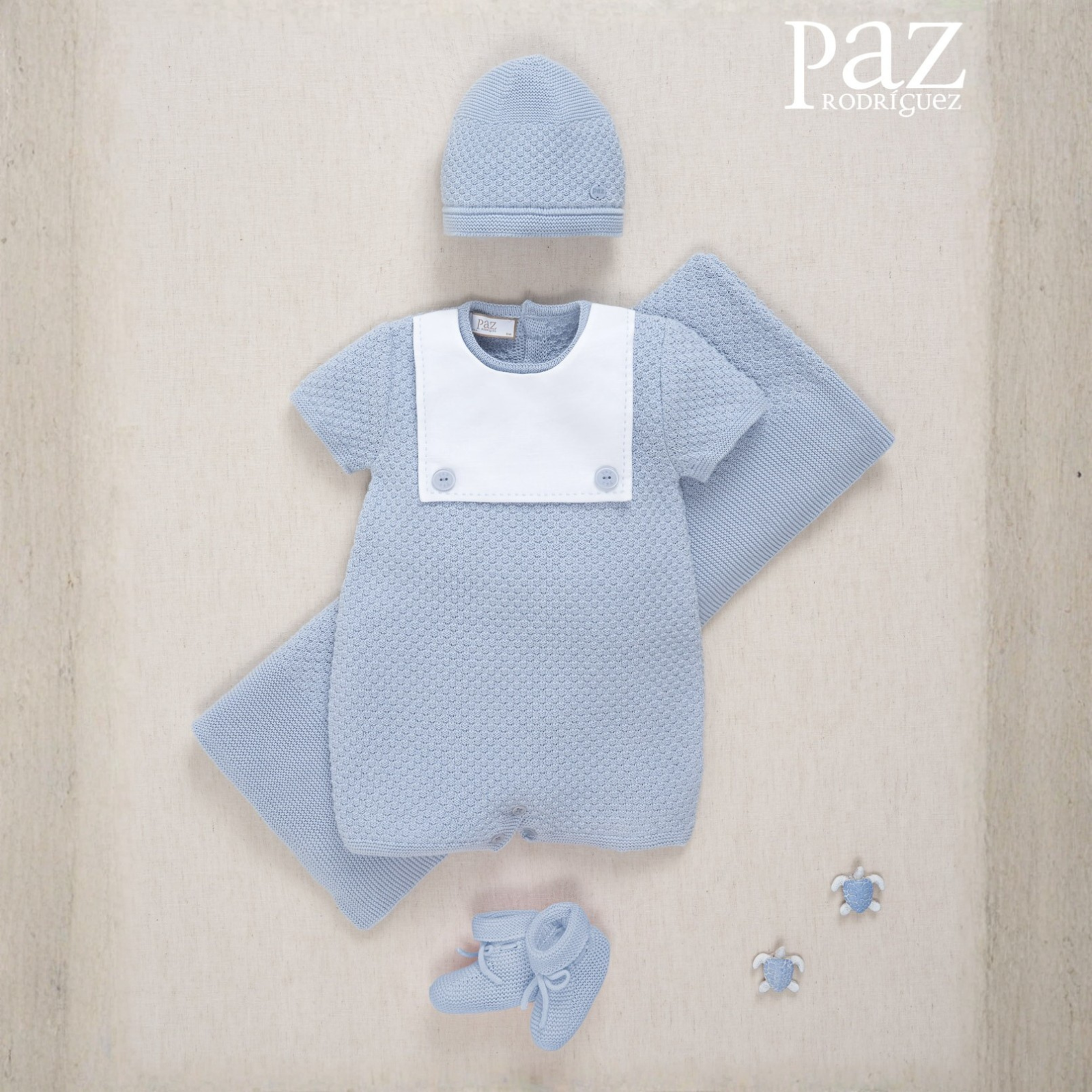 Fofo em malha azul da Paz Rodriguez "Espuma"