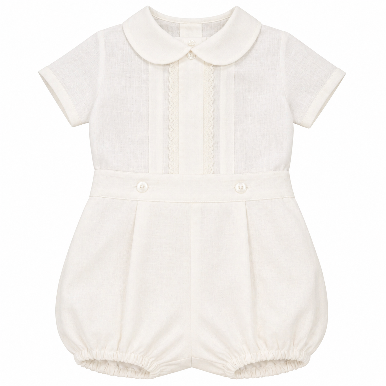 Conjunto blusa com renda e calção pérola "The Baby Concept"