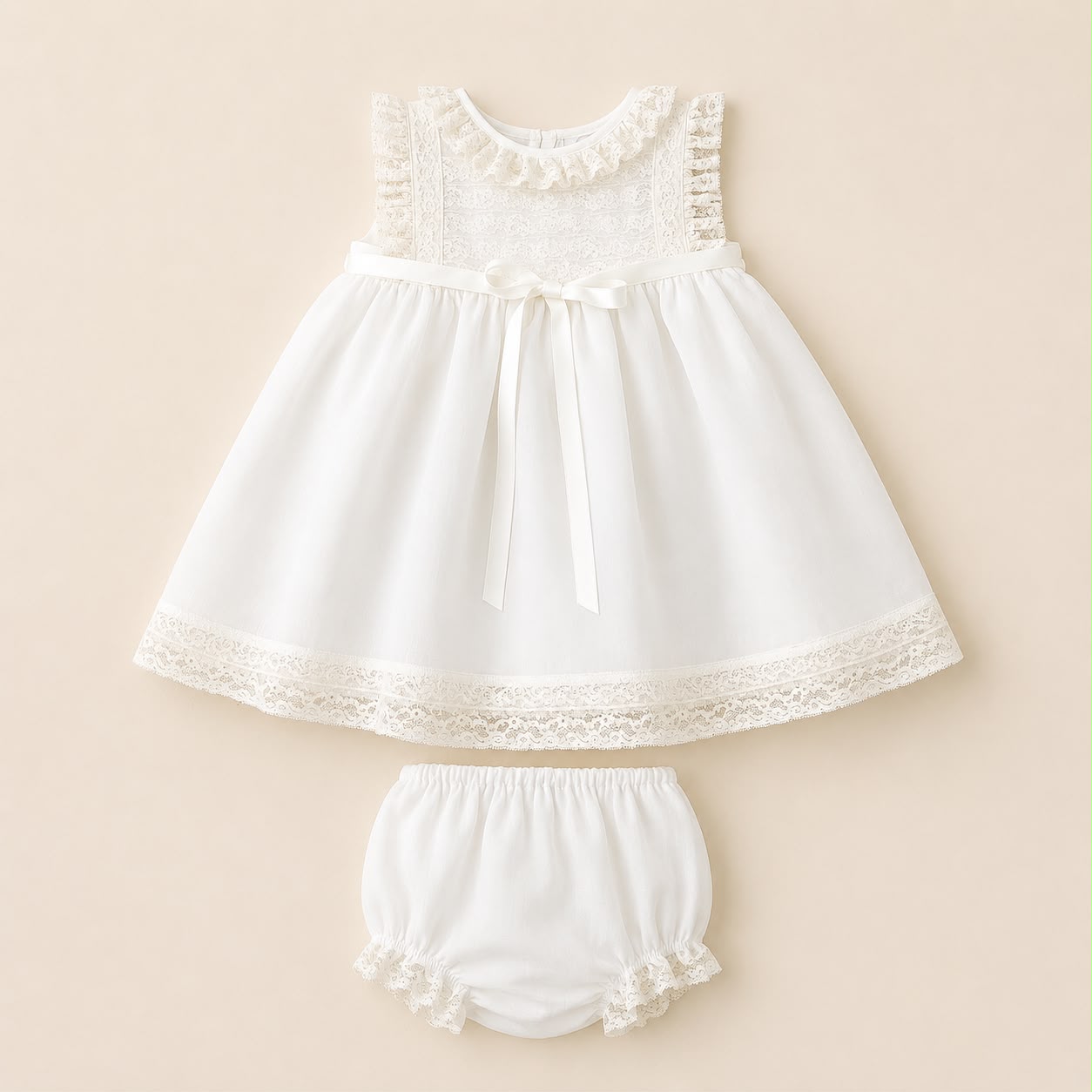 Vestido cerimónia com peito em renda "The Baby Concept"