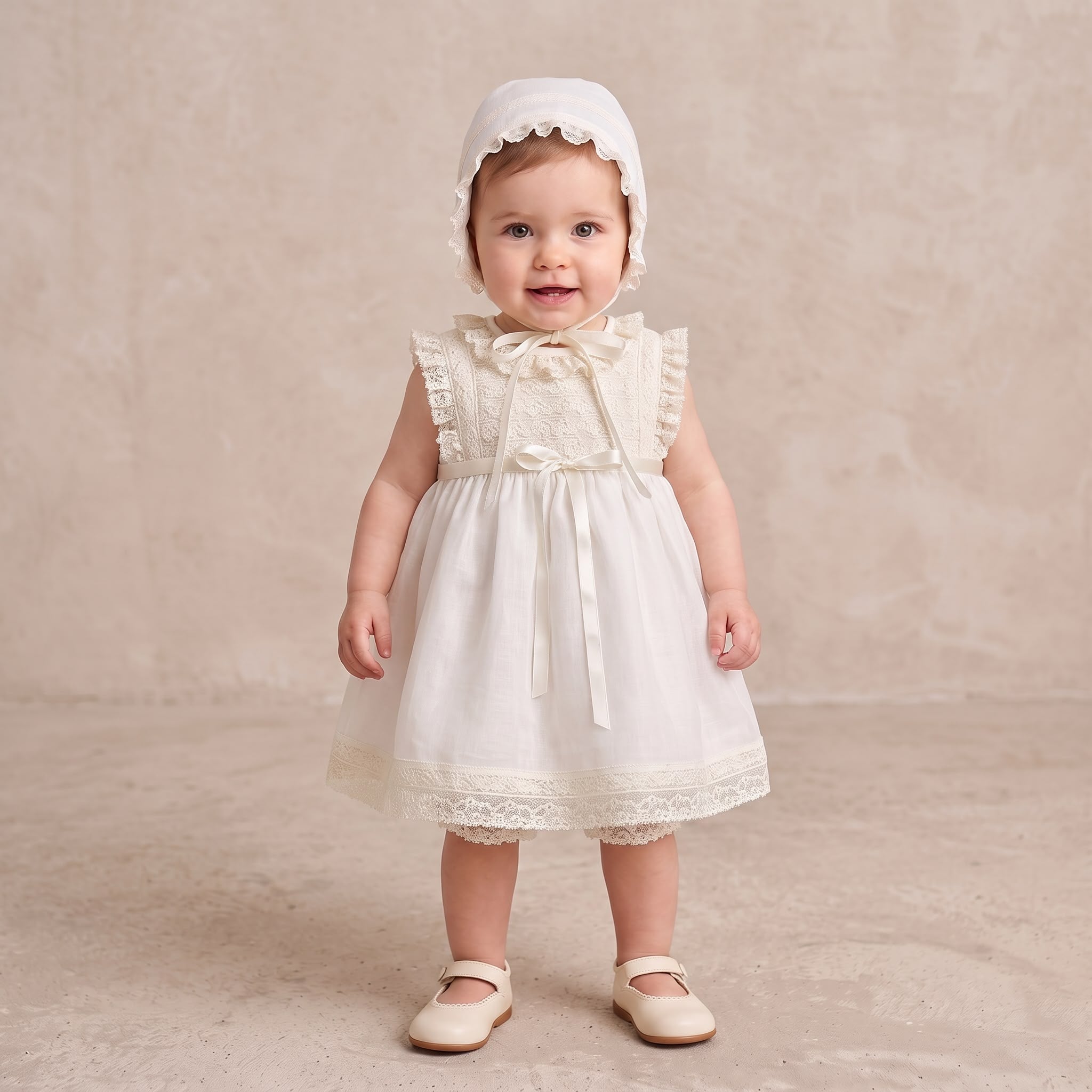 Vestido cerimónia com peito em renda "The Baby Concept"