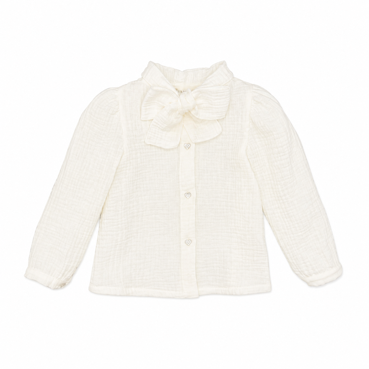 Camisa branca com laço para menina da Fina Ejerique
