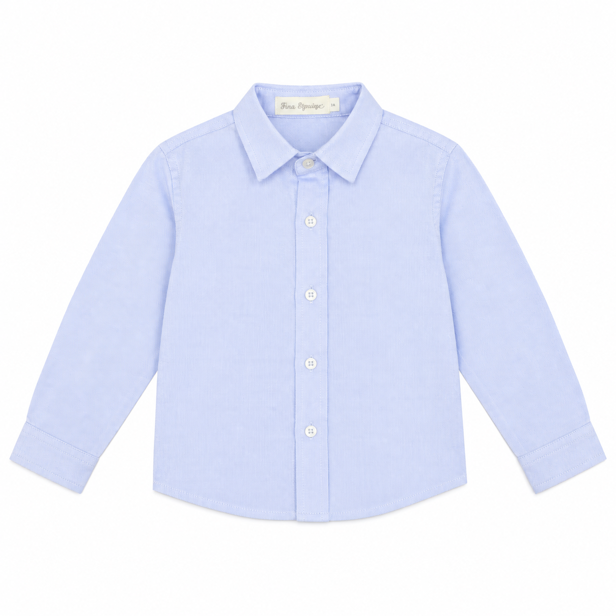 Camisa azul de menino da Fina Ejerique
