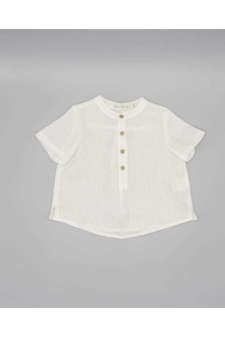 Camisa em linho pérola da Fina Ejerique