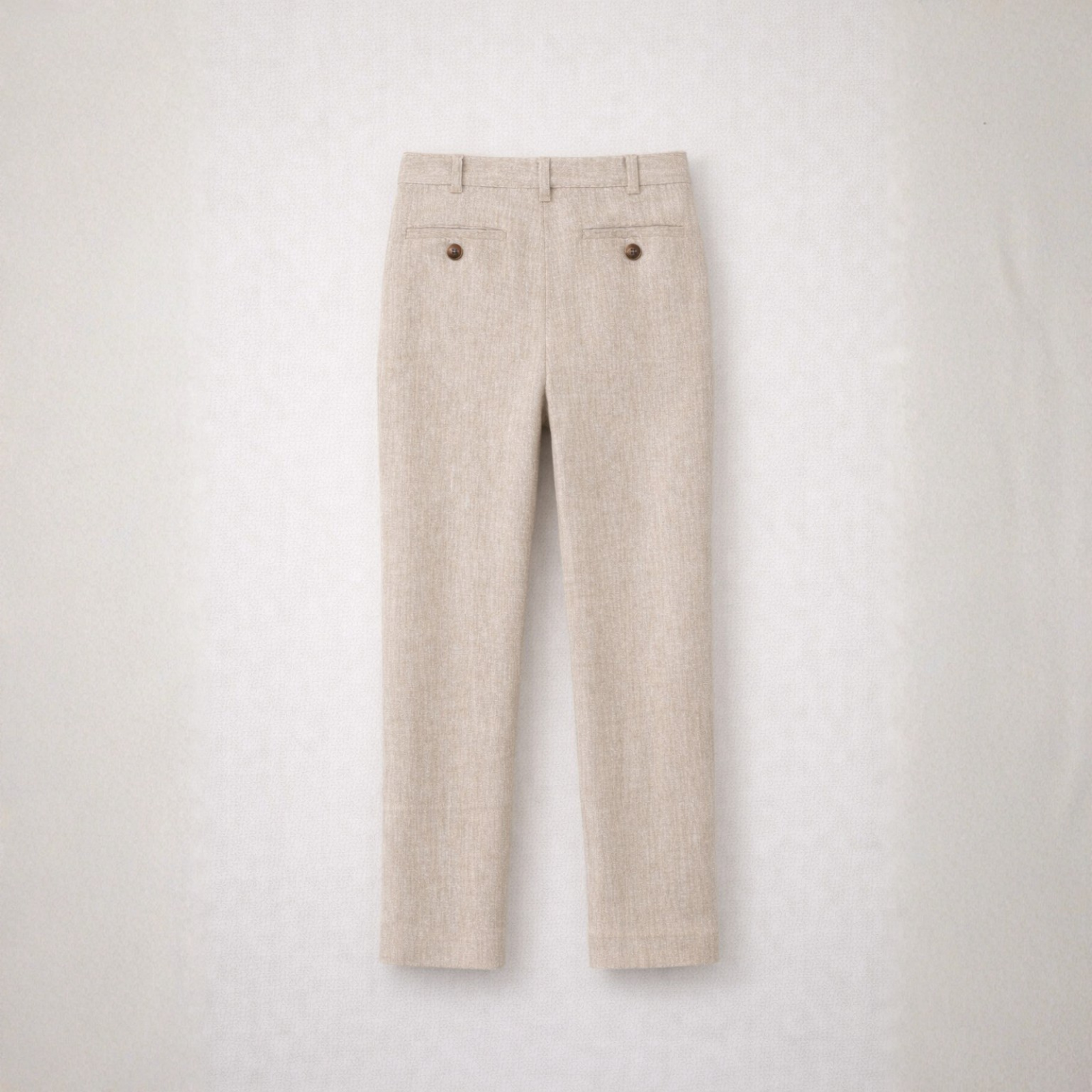 Calça em linho bege de menino da Fina Ejerique