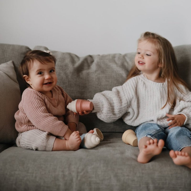 Pack 4 unidades gelados brinquedos da Mushie