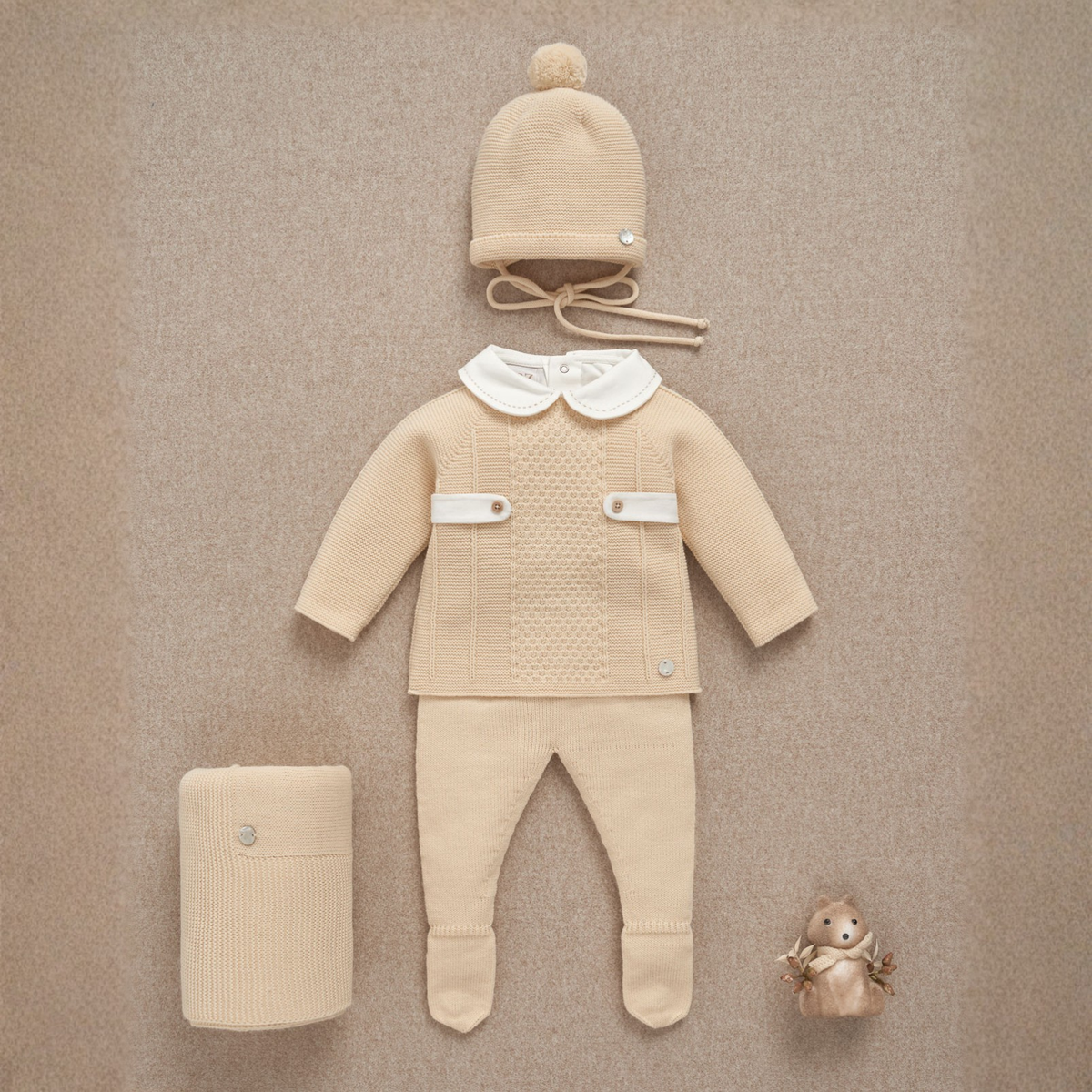Conjunto recém nascido amarelo da Paz Rodriguez "Mel"