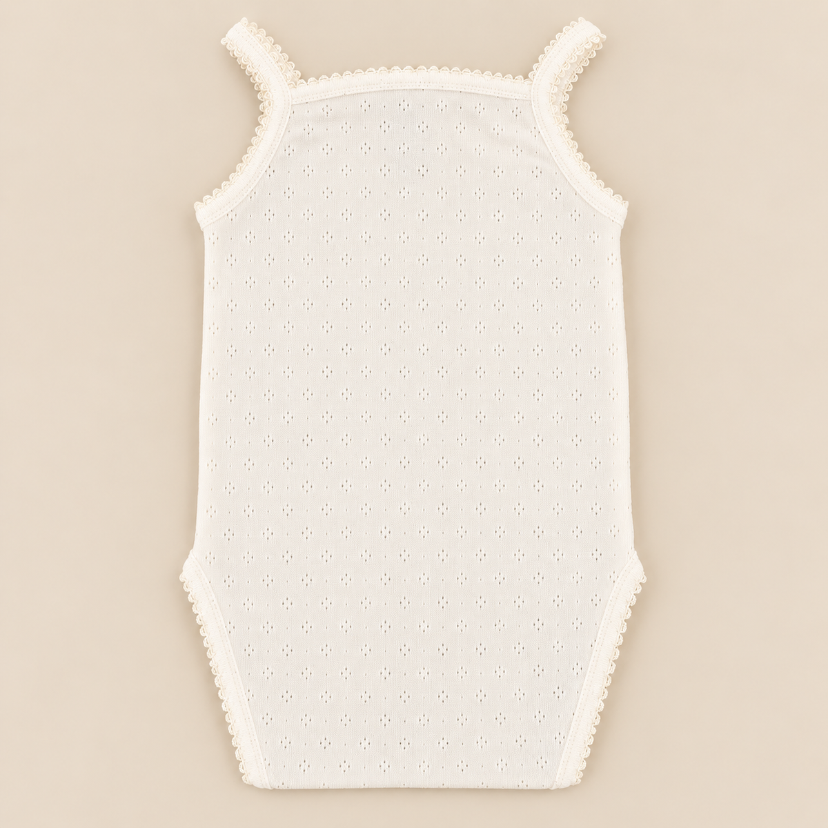 Body perola picotado de alças da The Baby Concept