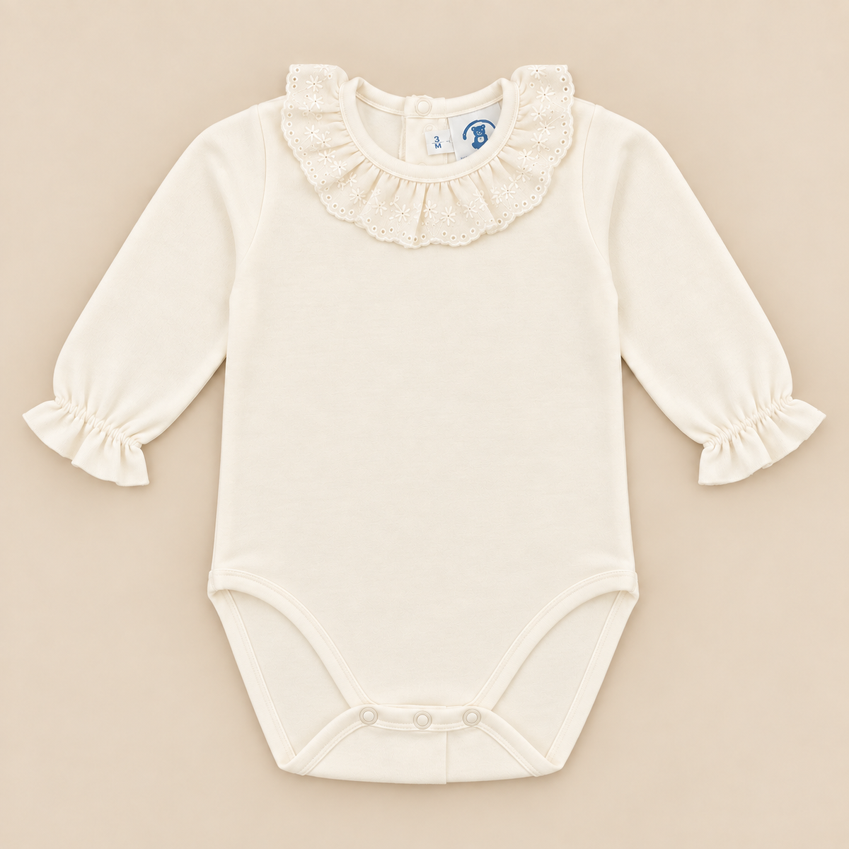 Body perola bordado inglês da The Baby Concept
