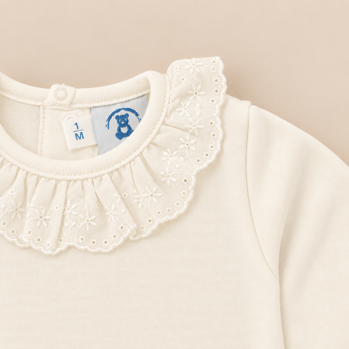 Body perola bordado inglês da The Baby Concept